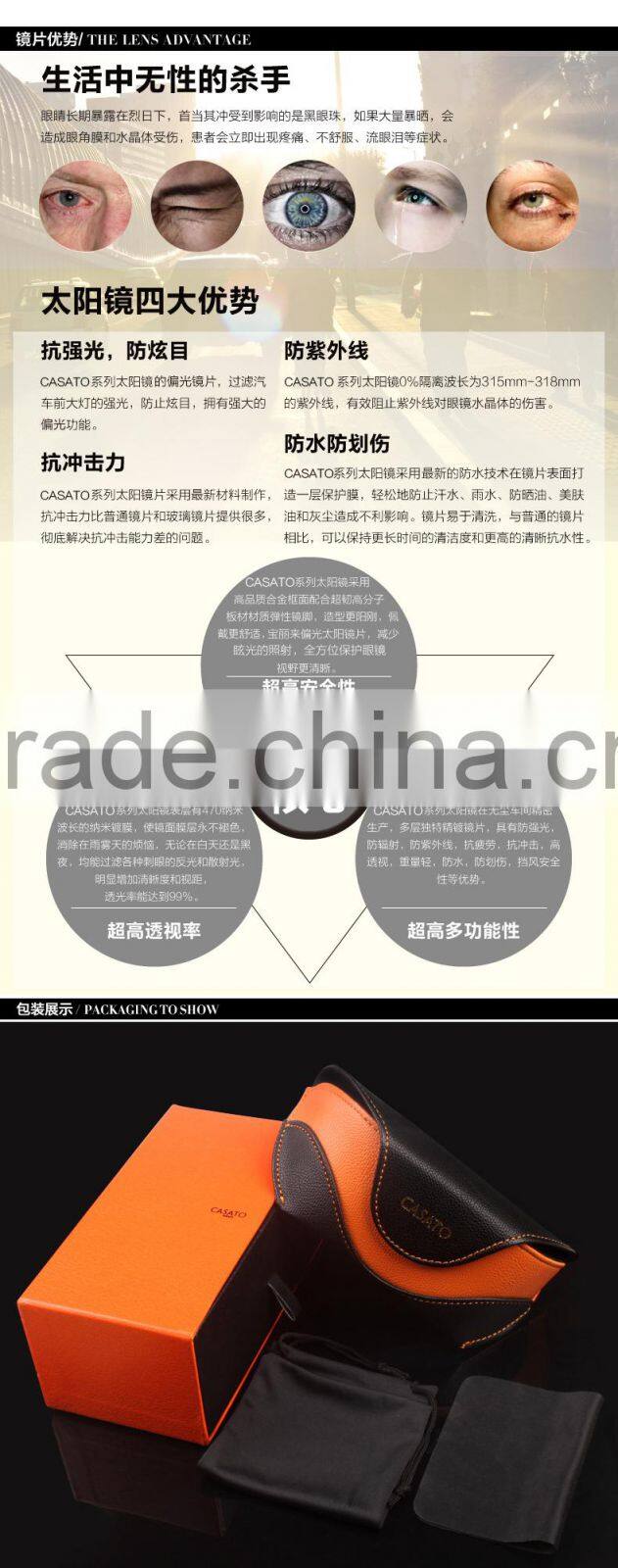 CASATO hot selling Cat eye sunglasses new product women sunglasses