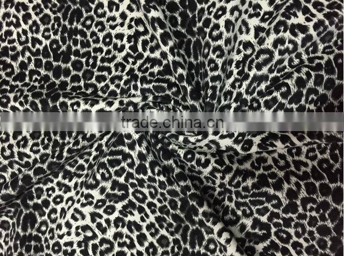 wholesale Popular leopard print linen fabric