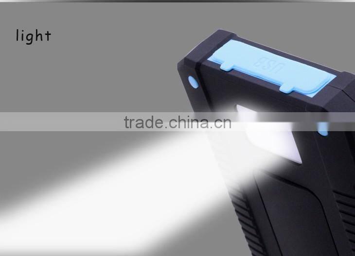 outdoor waterproof 8000mah high capacity Multi-purpose mobile phone powerbank solar charger for cell phone