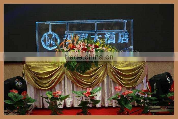 GH-IS012 clear acrylic led logo sign display edge lit acrylic signs