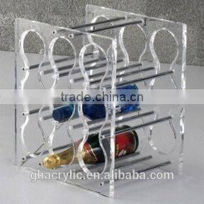 GH-RZ271 Strict request quanlity custom made nice looking acrylic display rack for red wine