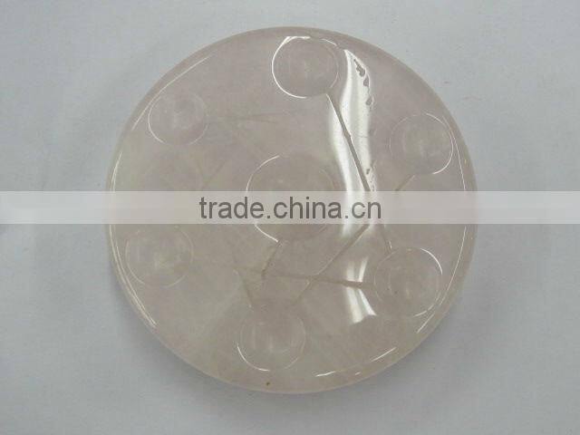 rose quartz heart shape pendant