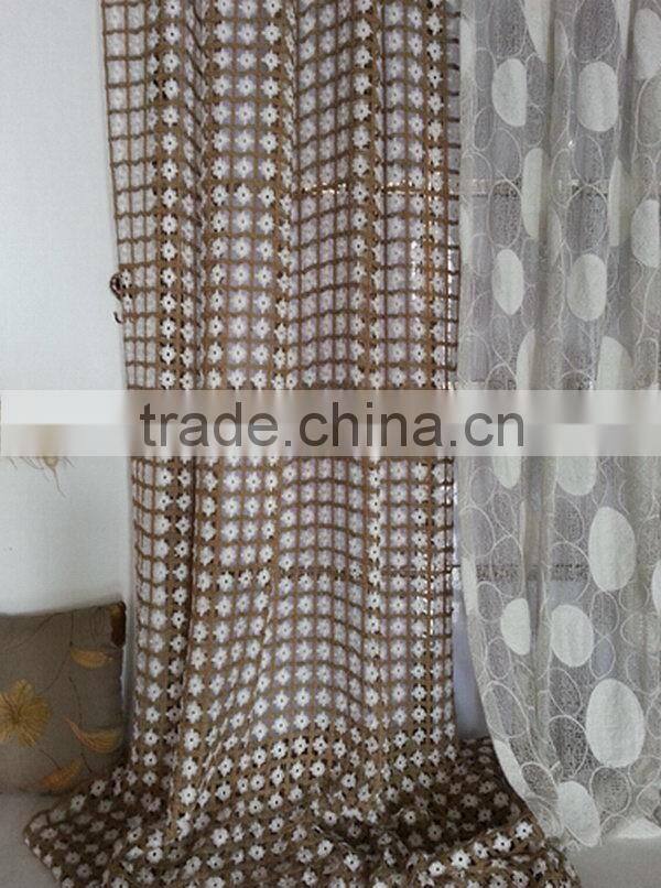 Quality new products sequin mesh embroidery fabric