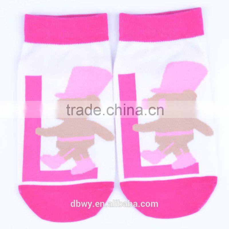comfortable cute candy color animal pattern children tube socks for girls and boys