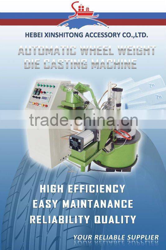 Zinc steel rim balance weight