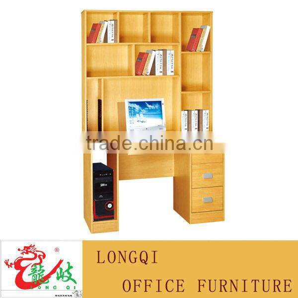 combination office table with filing cabinet