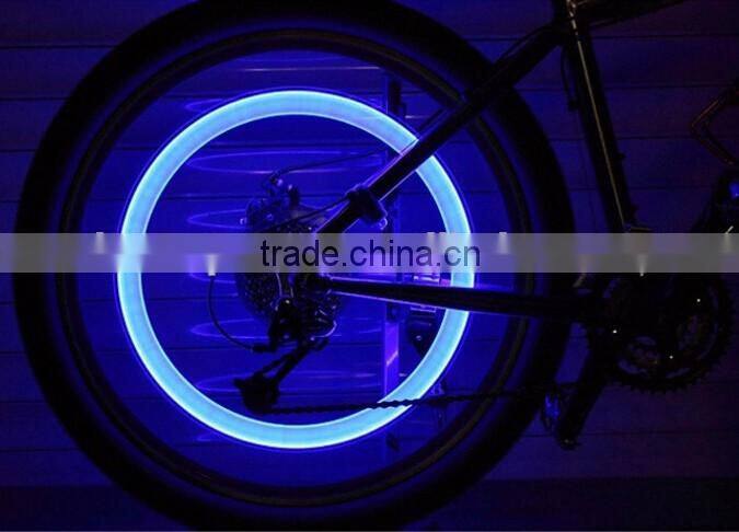 2 PCS colorful LED Flash Tyre Wheel Valve Cap Light for Car Bike bicycle Motorbicycle Wheel
