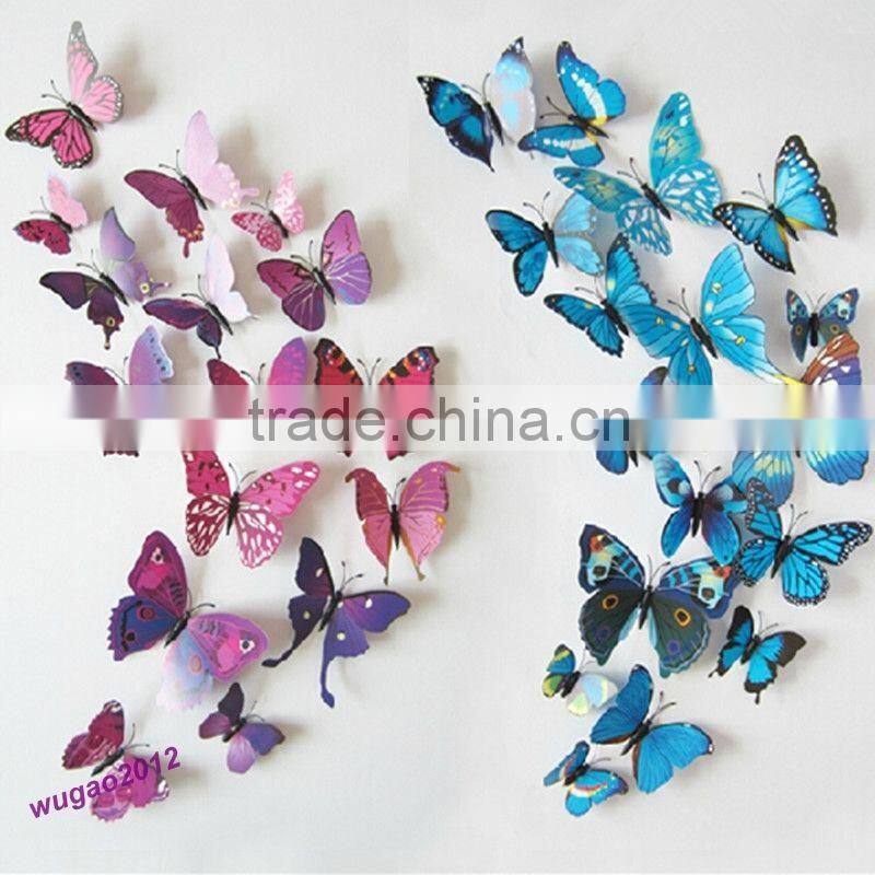 Adhesive 3d butterfly tattoo sticker dome stickers custom 3d dome sticker made in China