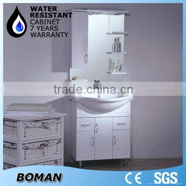 60cm PVC Bathroom Cabinet with Mirror Cabinet
