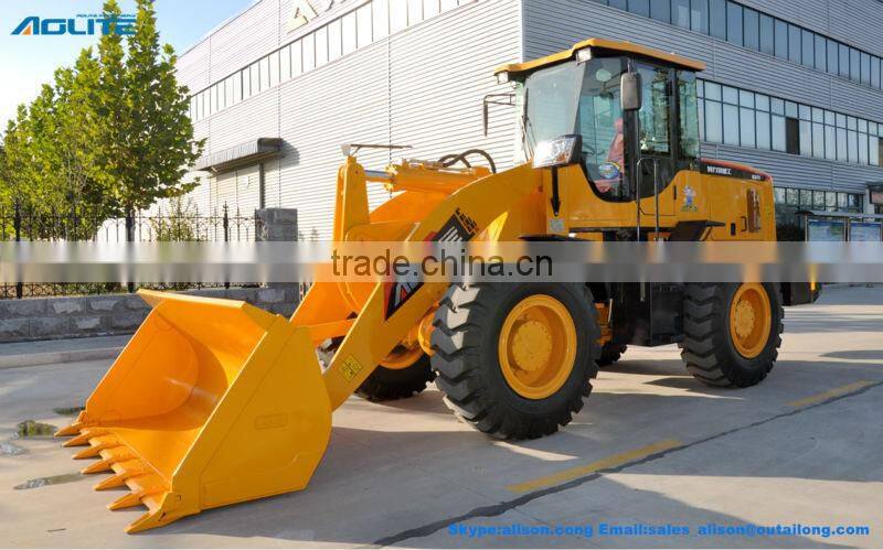 front end loader tractor with screening bucket