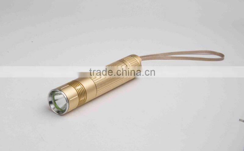 golden supplier metal flashlight black flashlight
