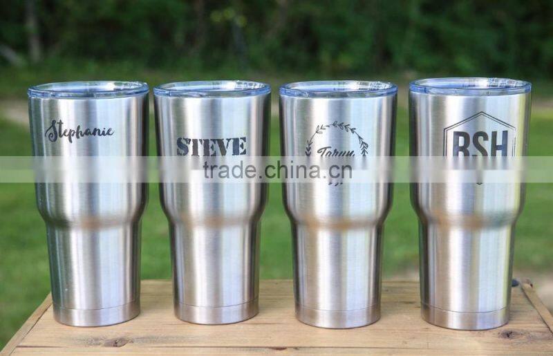 Monogrammed Personalized 30oz Stainless Steel Tumblers