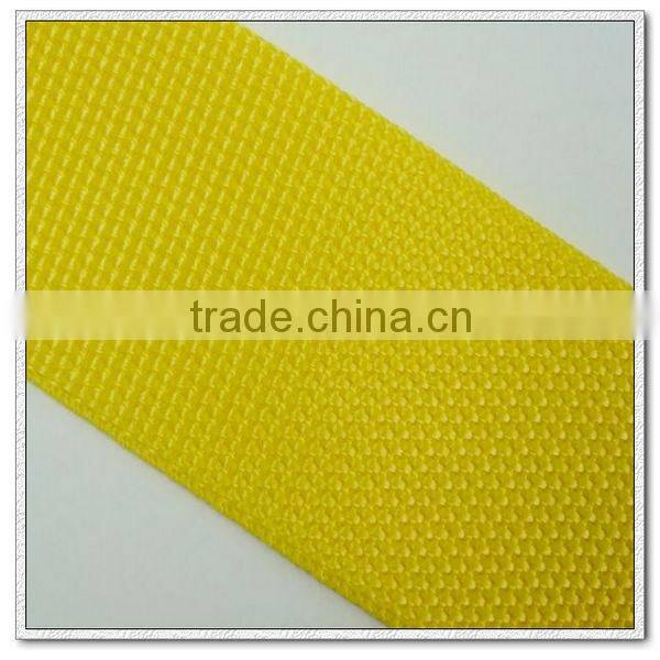 2 inch yellow pp webbing for luggages,50mm pp strap for bags