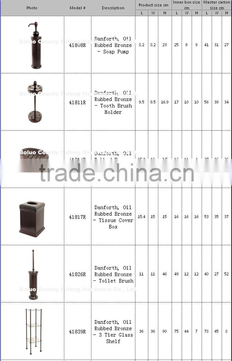 Danforth metal ORB antique tissue box paper tissue cover containers