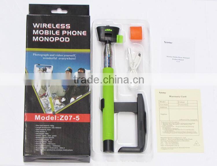 Monopod Selfie Stick with Bluetooth Shutter Release