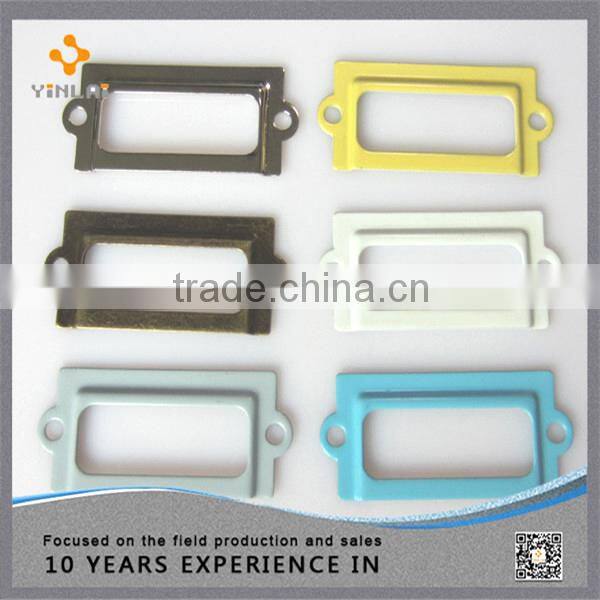 Hot sales 21x49mm Metal Colorful label holder