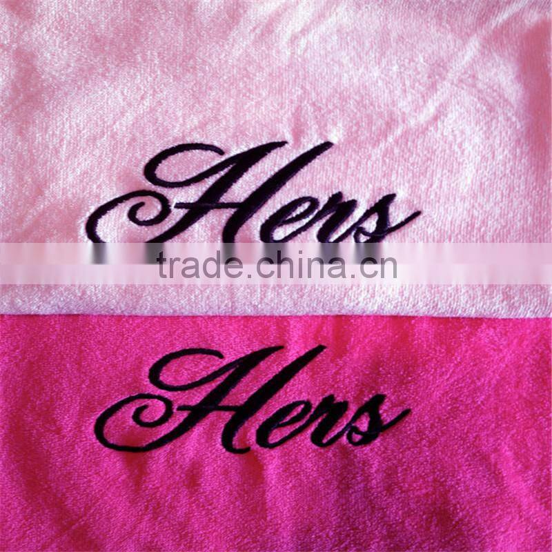 hers and hers towels wholesale his and hers towel 100% cotton Gift Set