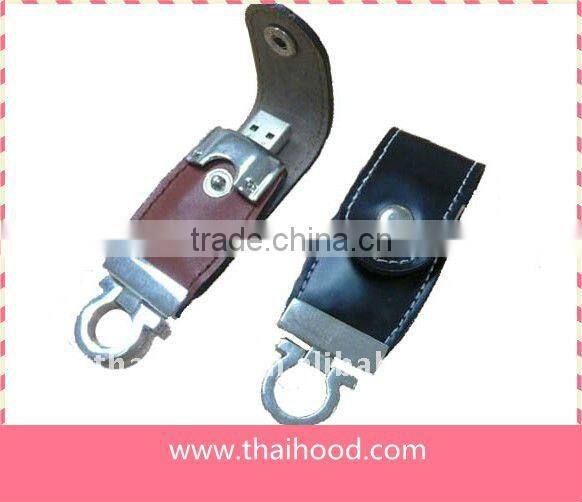 free engraving OEM leather usb drive