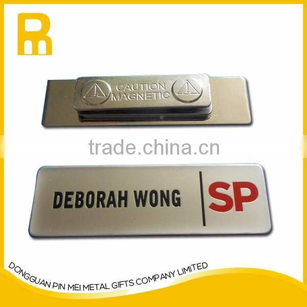 Metal adhesive sticker double coated tissue tape metal name tag sticker