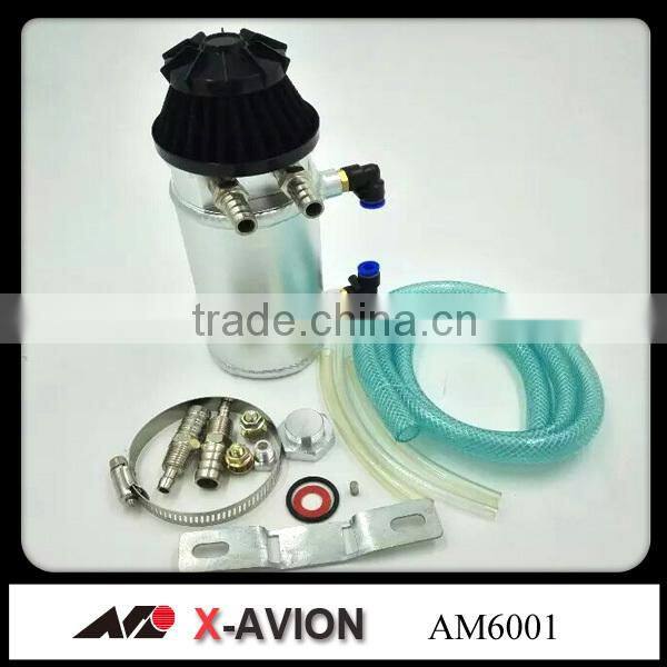 universal Aluminum oil catch tank with filter