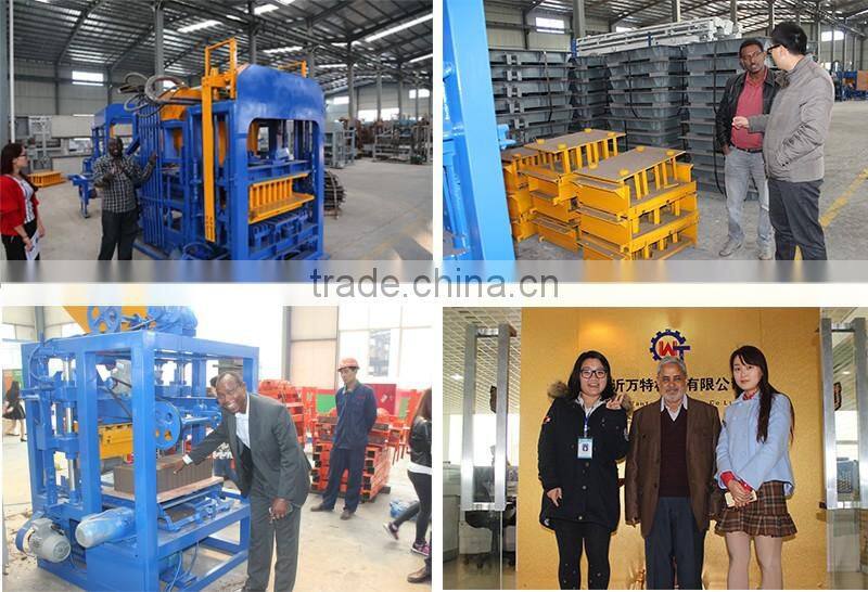 QT4-24 small scale semi-automatic brick making machine,vibration brick making machine