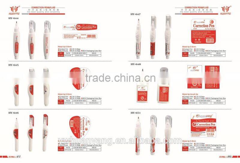 metal tip white out pens corrector wholesale collection pen liquid