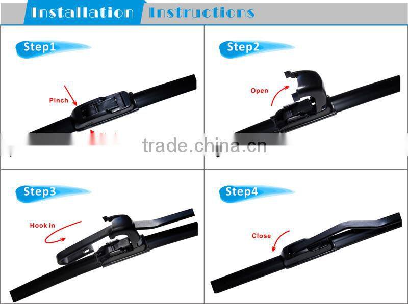 CARALL 1 pair 3A rubber unversal soft wiper windscreen wiper for RAV4 2013 2014 2015