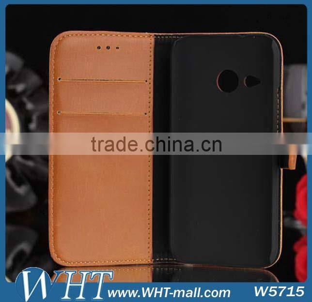 Luxury Mobile Card Holder Wallet Leather Flip Case for HTC One M8 Mini