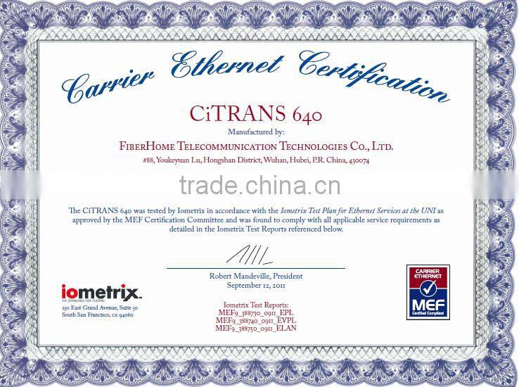 CiTRANS 640 Metropolitan Optical Transport Network Platform