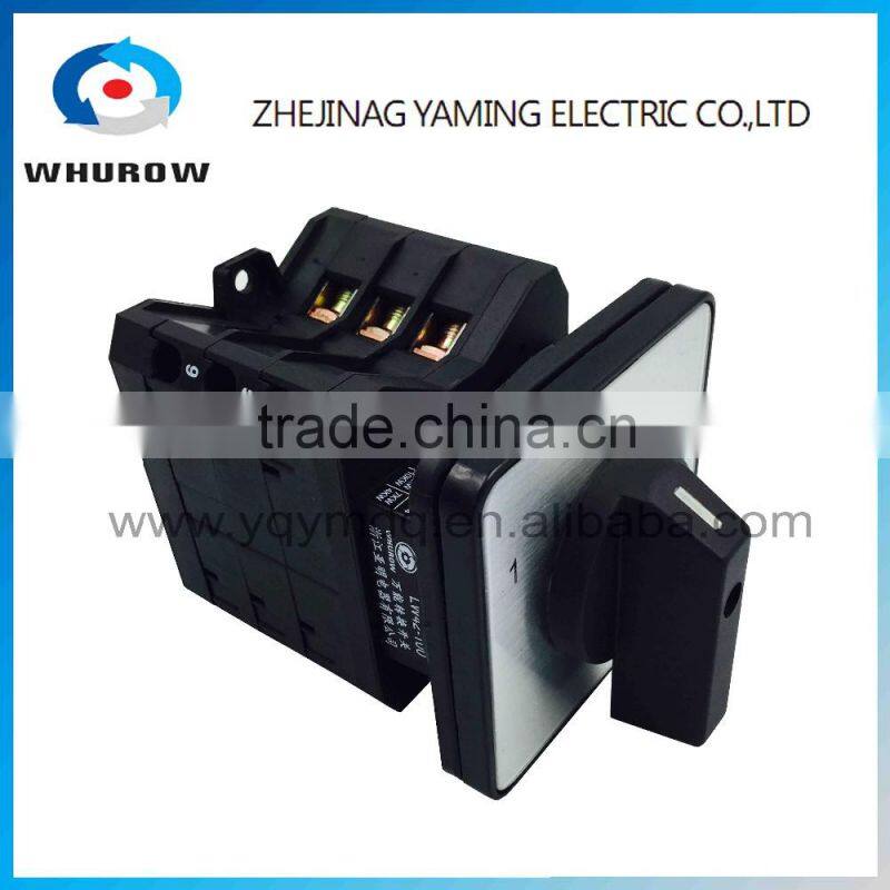 Changeover rotary cam universal switch LW42 LW40 Series 100A 3 poles panel installation electrical high voltage control machine