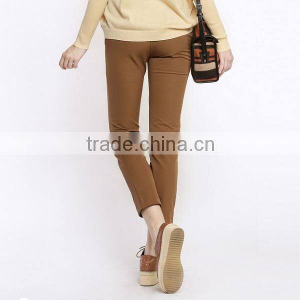 New fall top fashion England style cotton capri pant for sexy lady