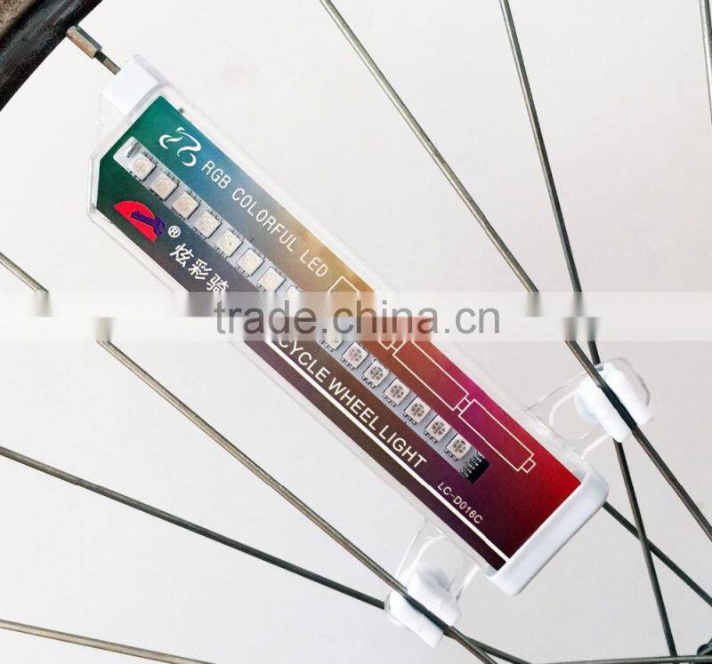 New hot LED light wheel road bike, spoke colorful lighting for mountain bike