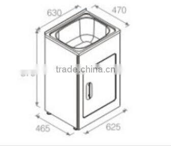 Australian Standard laundry tub with cabinet 216B