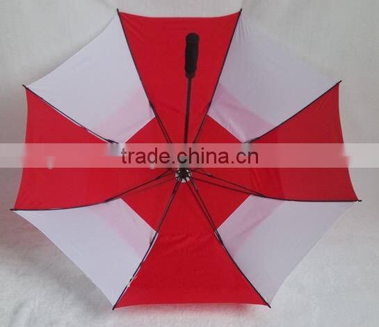 High quality windproof auto open straight Golf umbrella and ODM for Promotional and Branded Golf Umbrellas