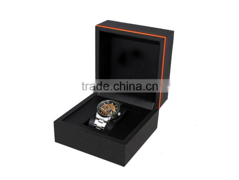 Luxurious Wooden Watch box/Black paper watch box for single watch