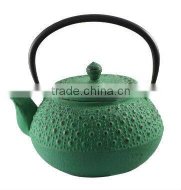 cast iron enamel tea pot