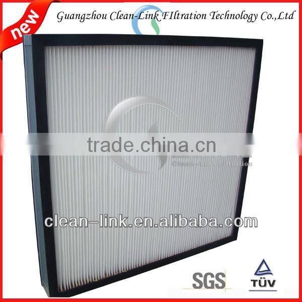 Mini pleat fibregalss filter paper air conditioner HEPA Panel filter(manufacturer)