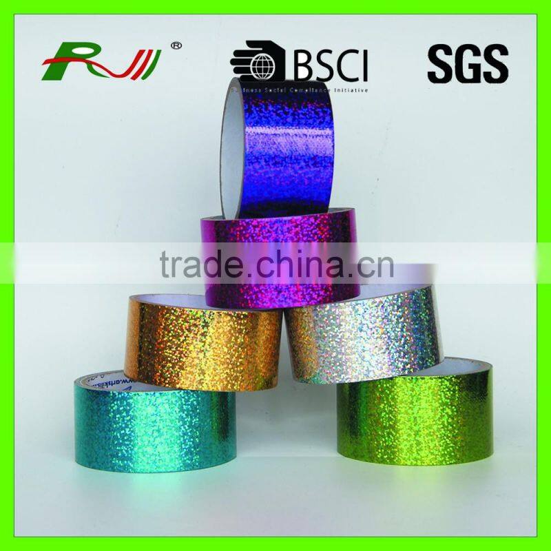 Bright luster holographic duct tape with eco-friendly