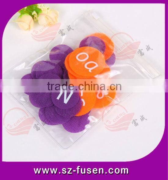 eco-friendly nylon magic hook and loop letters