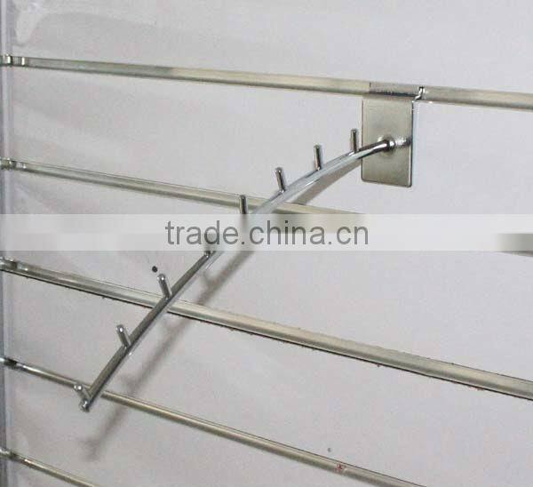 Chrome Plating Slatwall Display Hook with nails