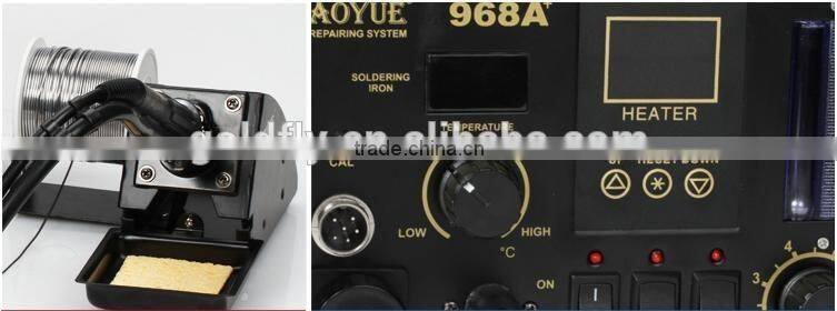 AOYUE 968A+ soldering station SMD/SMT Hot Air 3 in 1 solder station & Rework machine Soldering Stations Electric Soldering Irons