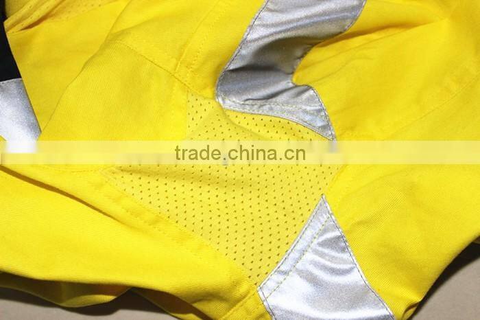 china wholesale custom yellow navy blue safety clothes 3m