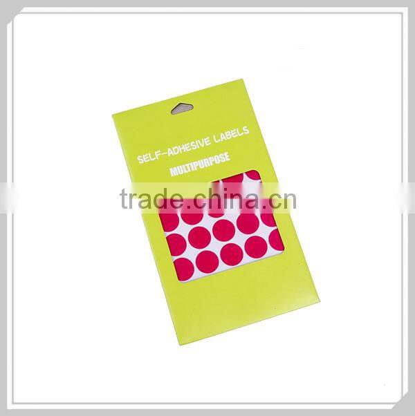 Adhesive labels for plastic bags