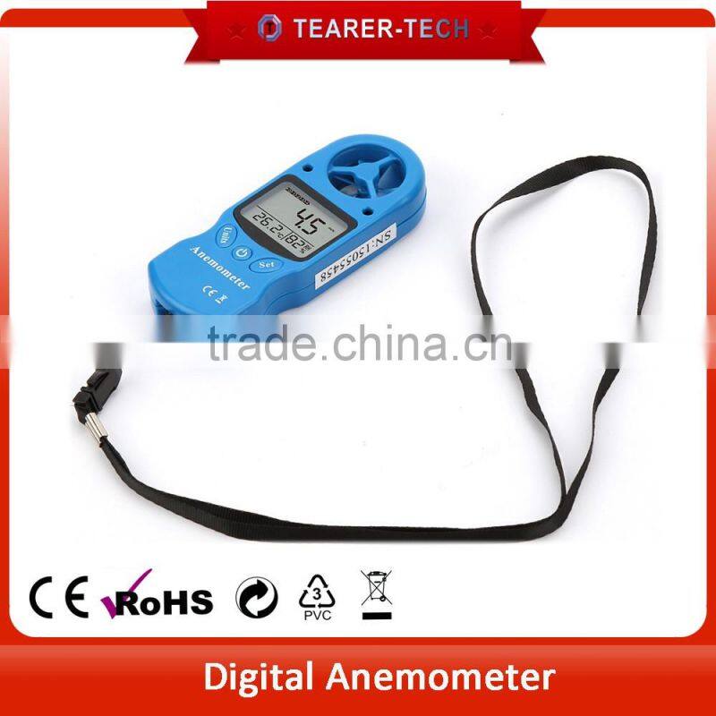 2016 High Sensitive LCD Display Digital Anemometer & Thermometer humidity with Vane Sensor