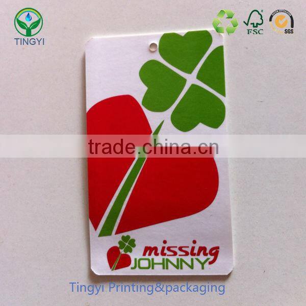 custom fasion cloth paper hang tag