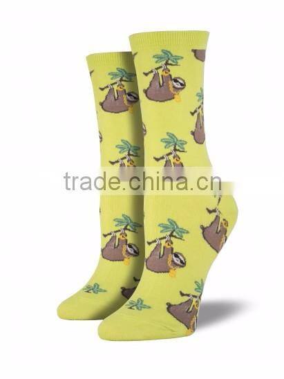 Womens Rubber Running Socks Cotton Polyester Blend Dye Sublimation Printing Socks