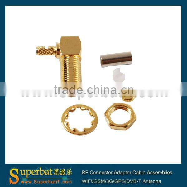 SMA Crimp Jack right angle connector for 2 4 ghz antenna sma connector