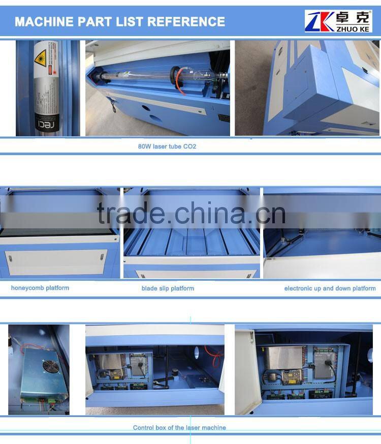 CO2 China high speed blue and white 1290 laser engraving machine with up and down platform 1200*900mm
