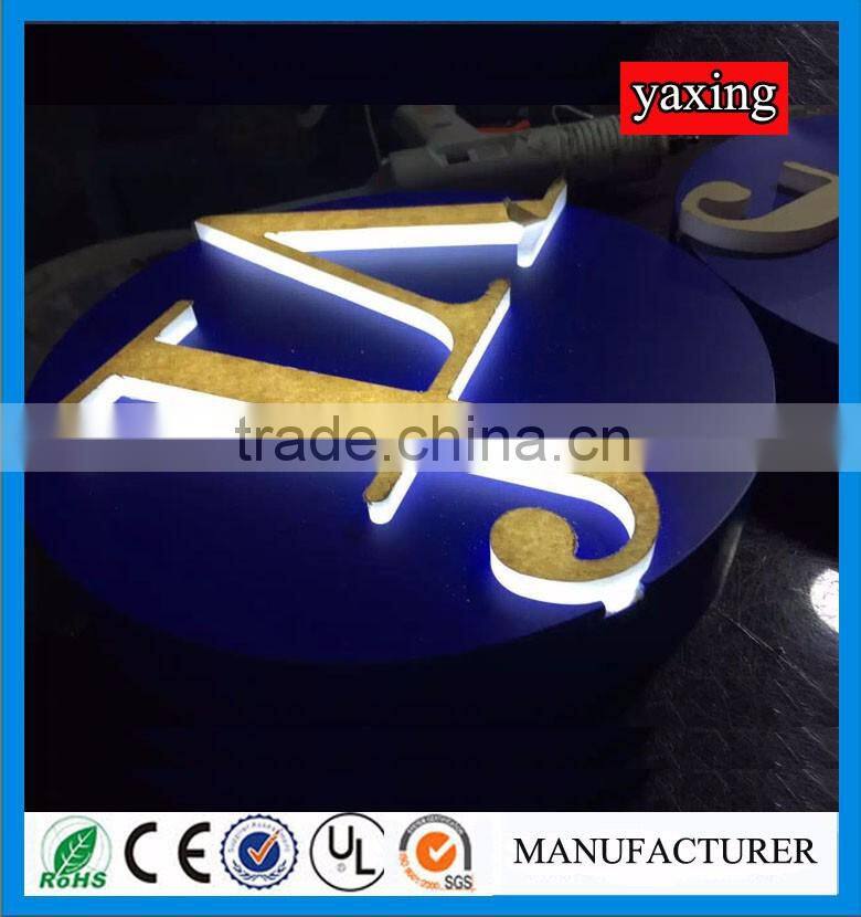 High quality led acrylic straight flange alphabet letter