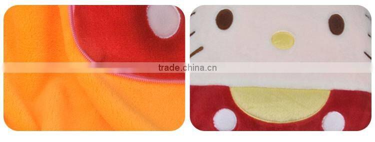 Multifunction Flannel Travel Blanket Pillow